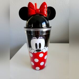 Disney Minnie Tumbler With Red Bow New